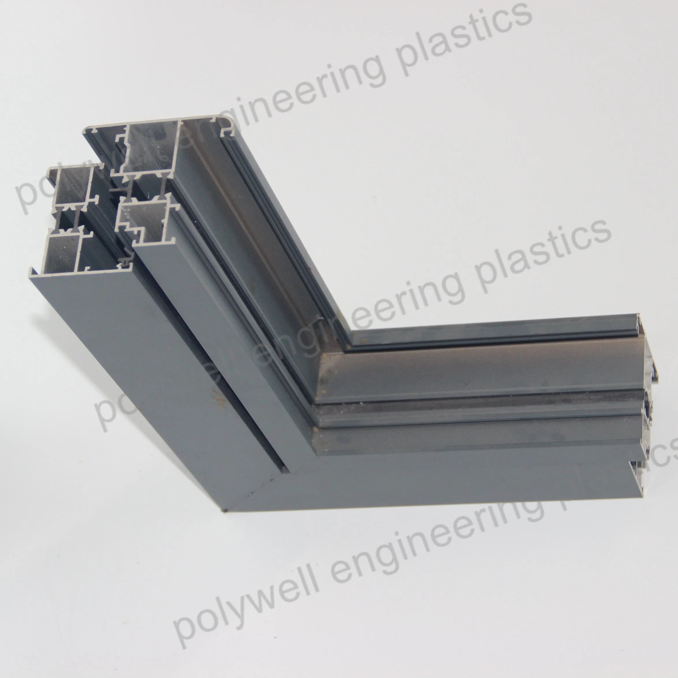 New Design 2 Track Easy-Opening Aluminum Alloy High Strength Double Glass Sliding Window with Heat Insuatlion Profile