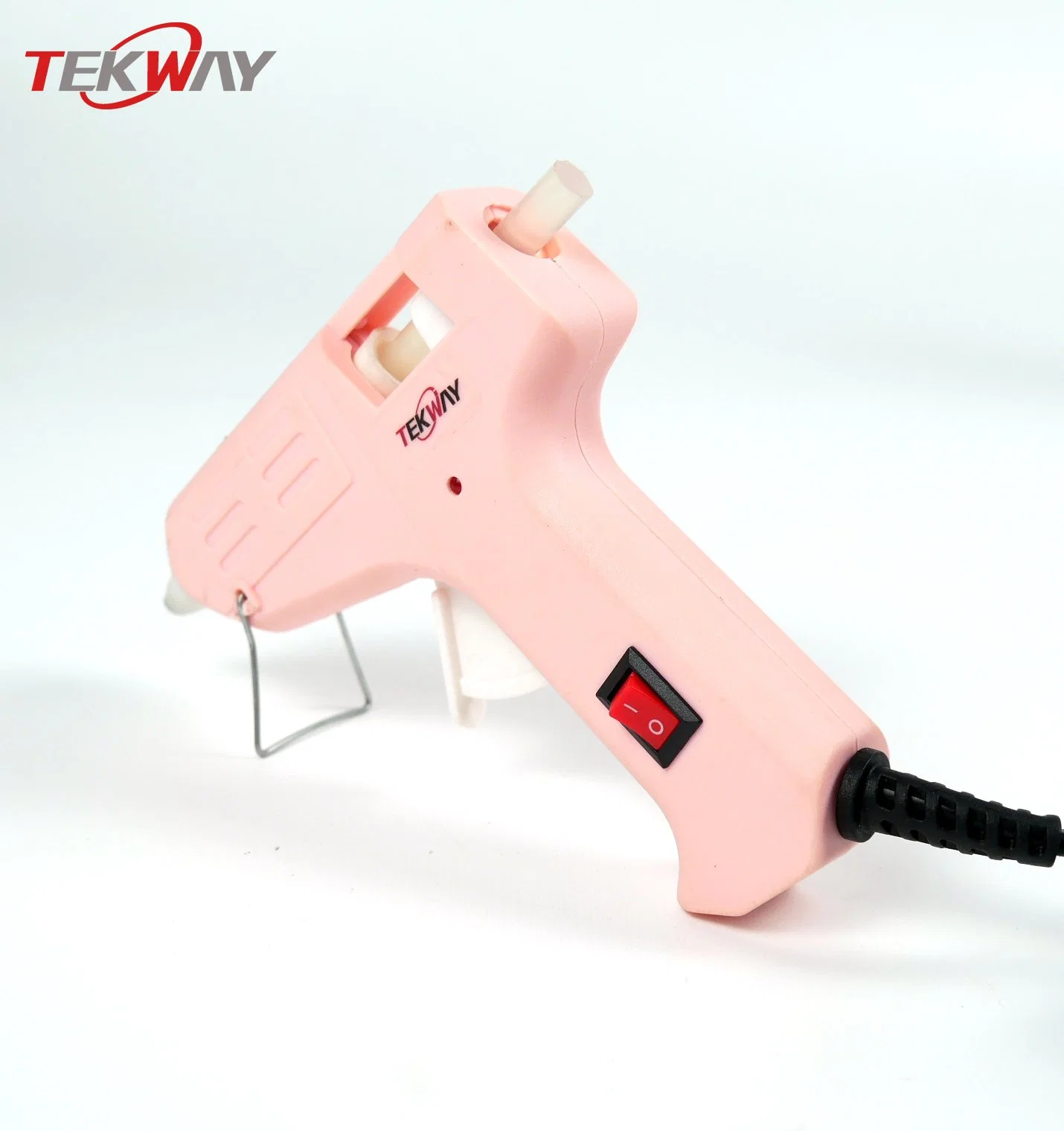 Hot Sale 20W Pink Glue Gun with Indicator Light and Switch for Kids Craft