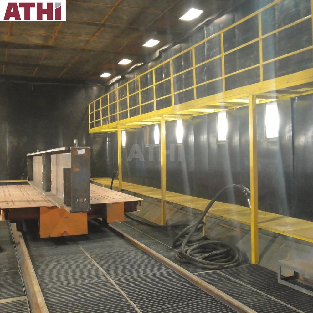 Mechanical Recovery Type Air Blast Room Sandblasting Booth Shot Blast Chamber for Sale