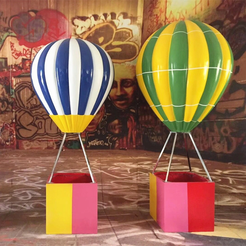 Support Customized Life Size Fiberglass Hot Air Balloon Decor for Wedding Decoration