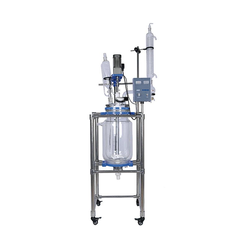 Biobase Super 50L 100L Adding Condenser and Constant Pressure Funnel Chemical Jacketed Glass Reactor for Lab