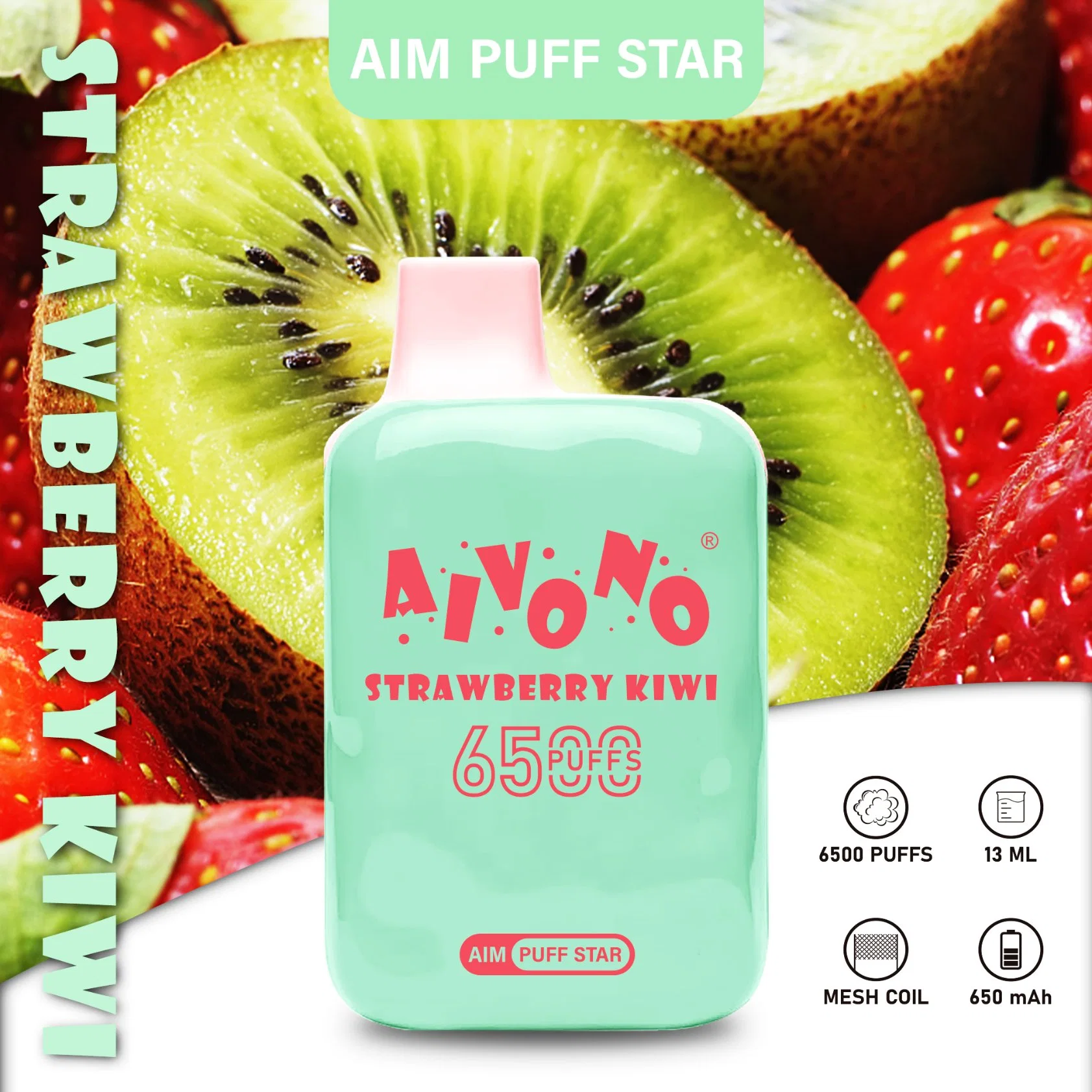 Mini Electronic Cigarette Aim- Puffstar 6500 Hits Wholesale Elux Aim Plus 800 600 Aivono Boxx 600 Puffs