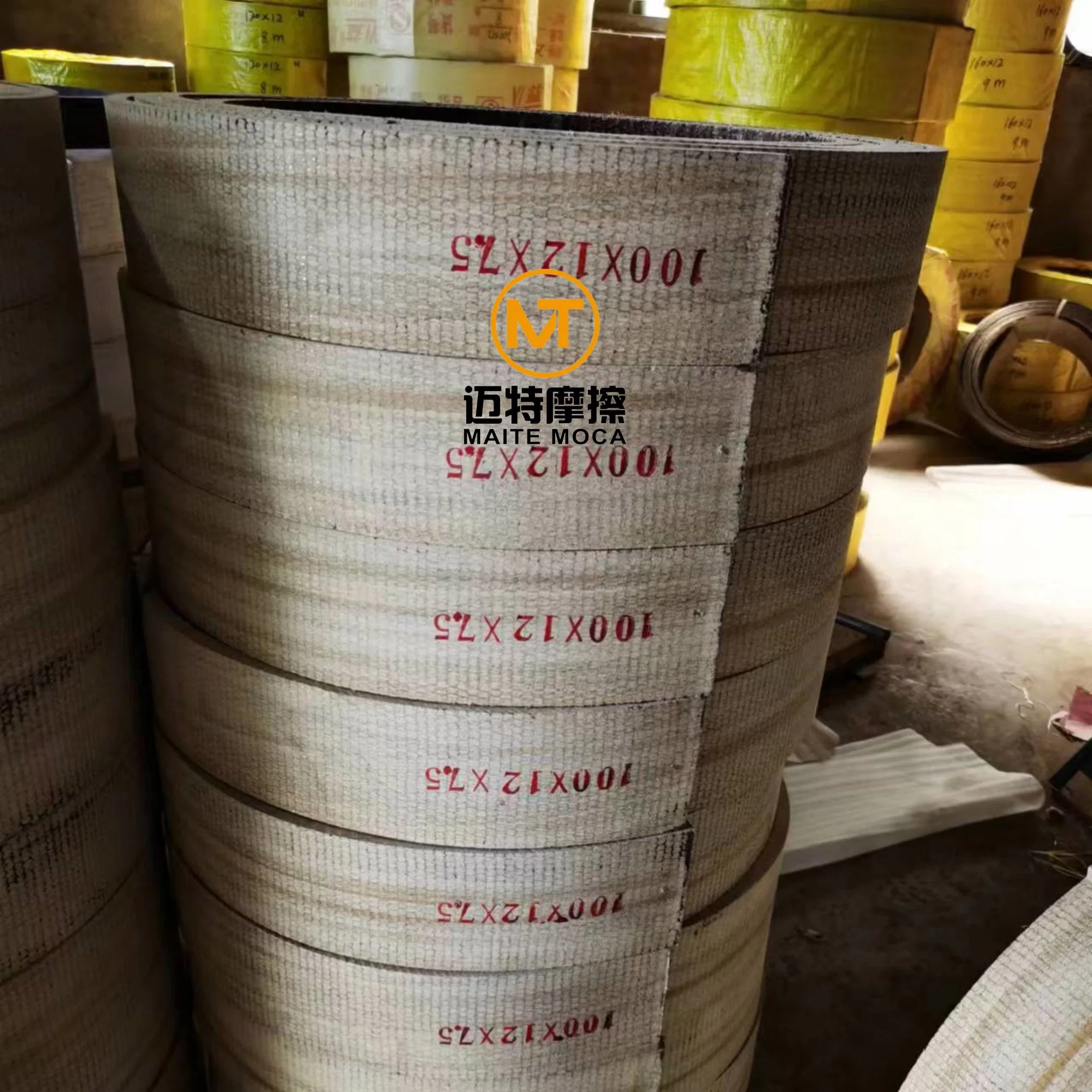 Asbestos Woven Resin Rolled Brake Linings Windlass Woven Brake Lining Rolls