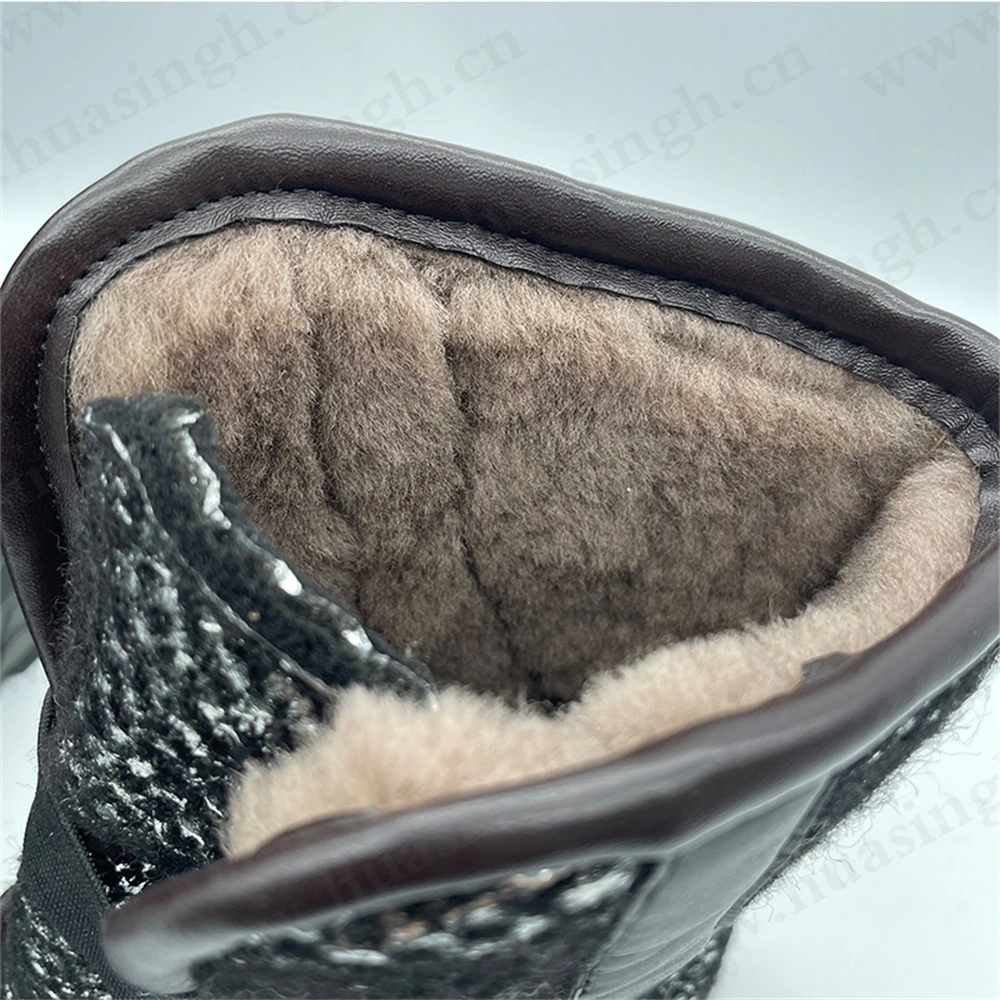 Gww, Keep Warm Wool Lining in Extremely Cold Weather Hiking Boot Russia Market Popular Combat Boot with Waterproof Sock Hsm303