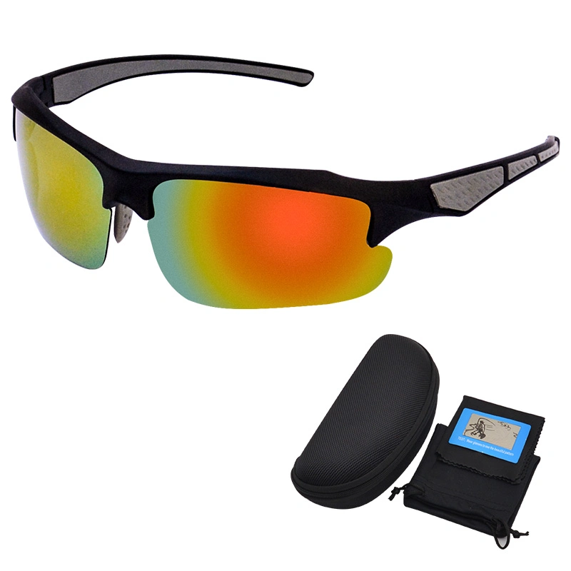 Anlorr 9027 Sports Sunglasses One Piece Polarized Sun Glasses for Men Outdoor Cycling Glasses