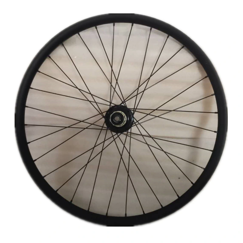 Conjunto de rodas de travão de disco sem câmara de 24", suspensão de montanha de rodas de eixo simples Rodas de bicicleta