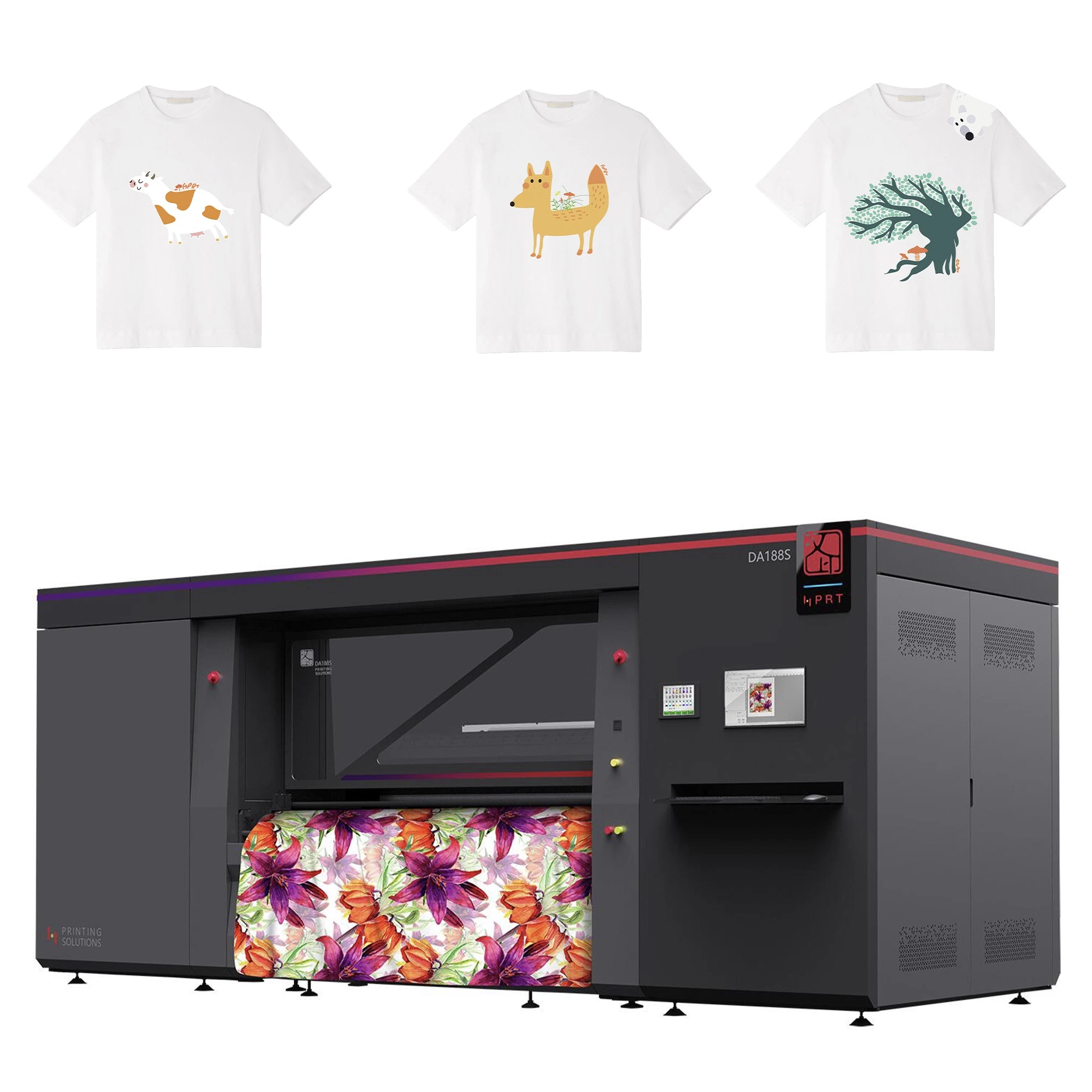 Cabezal de impresión de Kyocera/16 32 colores/HPRT de rollo a rollo industrial de la impresora de inyección de tinta digital prenda textil Tshirt máquina de impresión
