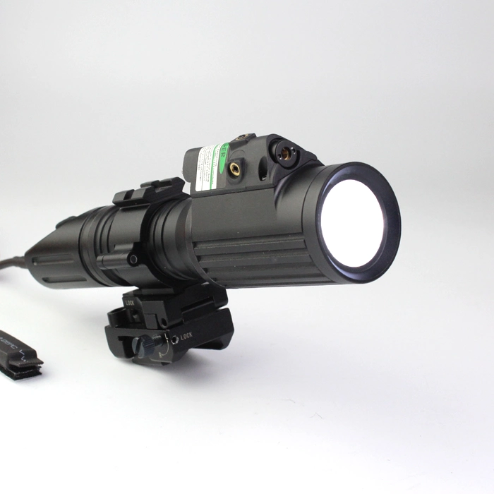 Tactical Professional Hunting Rifle 1000 Lumens CREE T6 LED with Strobe Light Attached with Green Laser Sight Torch Light