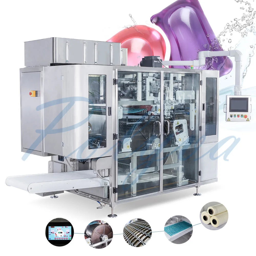 Polyva Multifunction Water Soluble Detergent Pod Packaging Machine Automatic Liquid Laundry Capsule Filling Machines