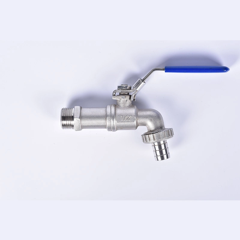 Bibcock Ball Valve with Long Handle Female to Male Thread