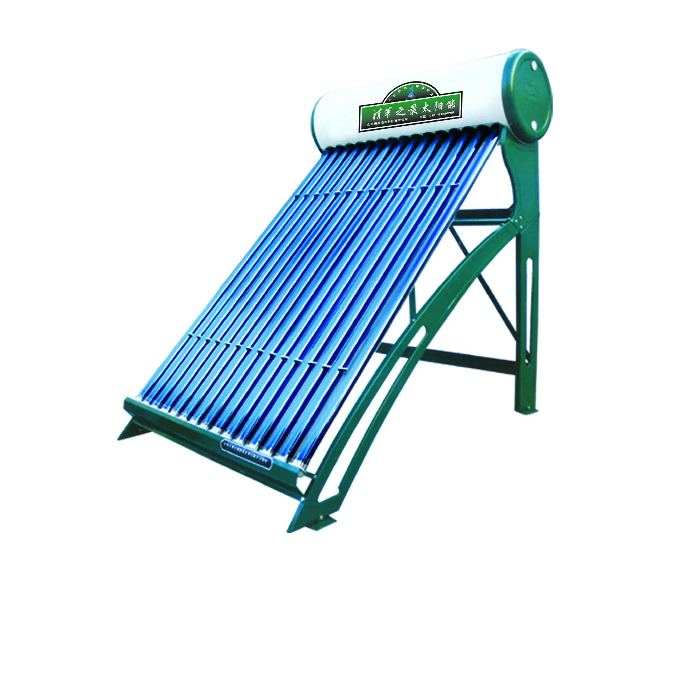 Venta caliente 100 200 300 litros de tubo de vacío géiser Solar Calentador de Agua Solar Híbrido