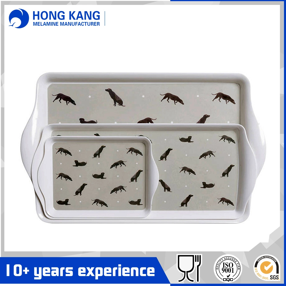 High Quality New Design Melamine Tray Set