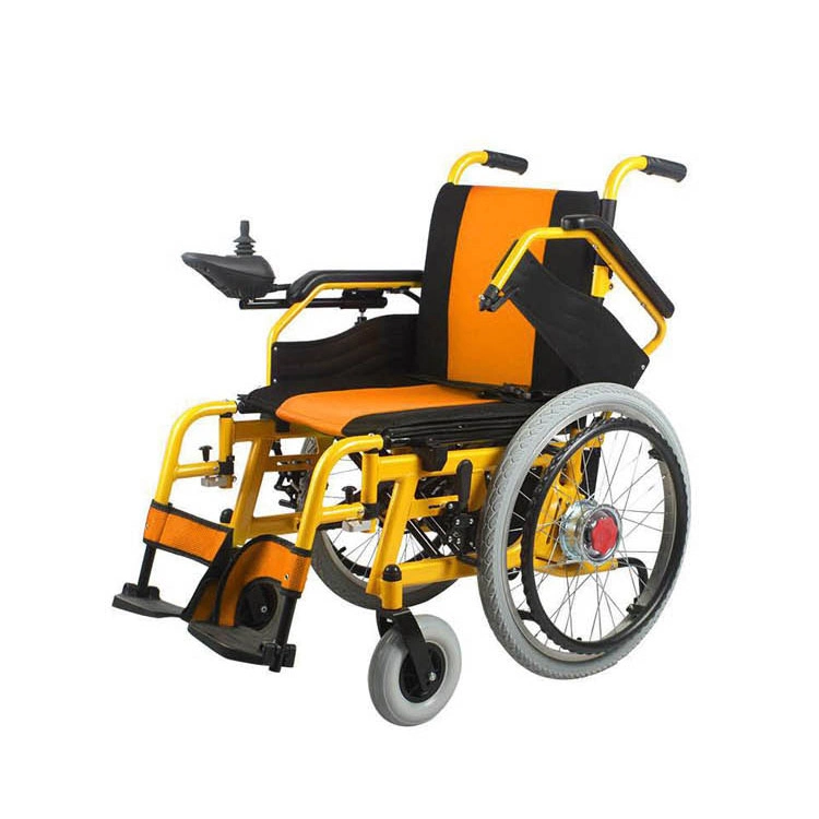 Fauteuil roulant électrique pliable de couleurs multiples la capacité de charge 100 kg de chaises de roue