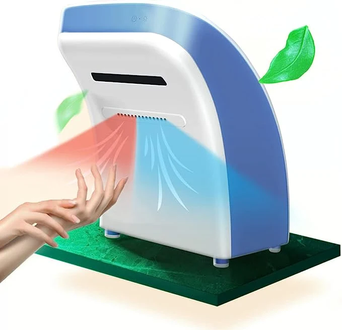 Standing Hand Dryers Automatic Sensor Vertical Electric Hand Foot Dryers Cool Hot Air Blow Dryers High Speed Suit for Hotel, Bedroom, Bathroom