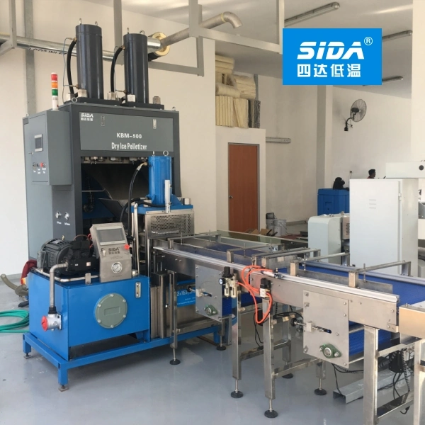 Sida Brand Kbk-100 Full Auto Dry Ice Block Production Making Machine with Dry Ice Block Conveyor