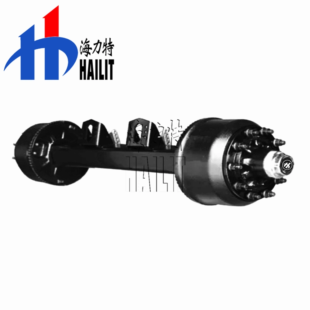 One-Stop Shopping Trailer Spare Parts American Type 150 Square Beam 1850 13t 14t 15t 16t 20t 25t Heavy Duty 10 Bolts Truck Semi Trailer Mechanic Axles (08)