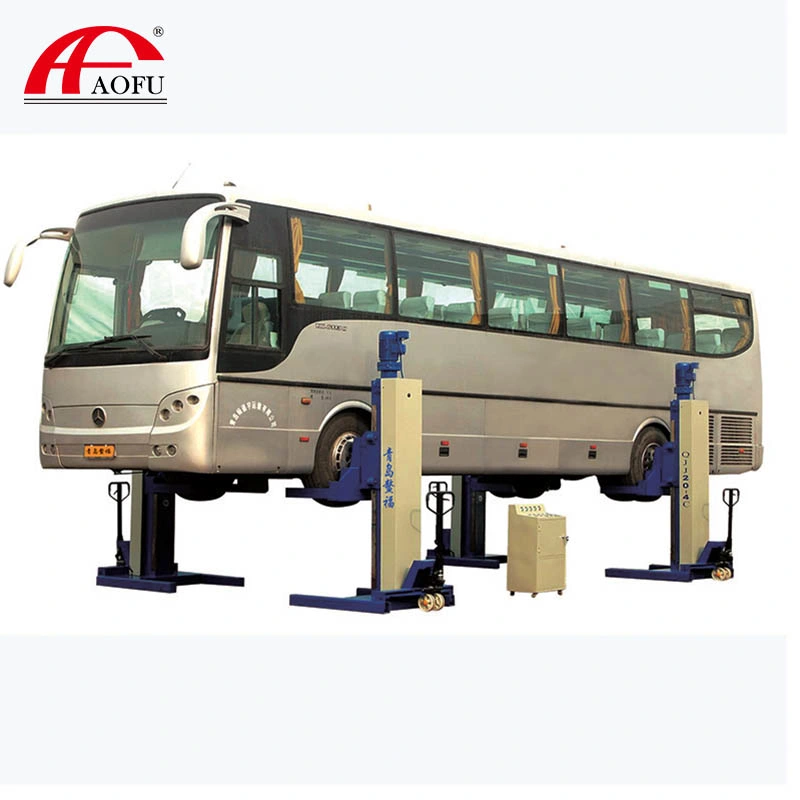Aofu Mobile Four Post Column Bus Lift for Auto Repair Service