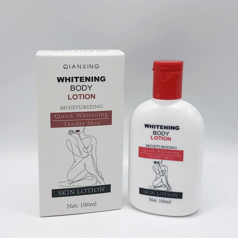 Lotion pour le corps privée étiquette végétalienne raffermissante nourrissante éclaircissante.