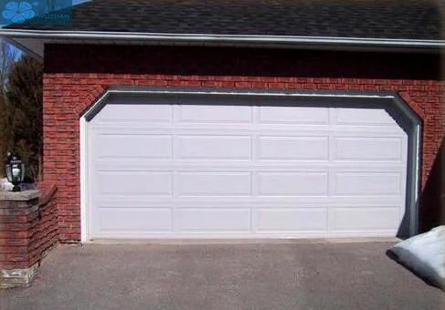 Residential Customized Colour Coated Steel with PU Infilled Automatic Sectional Garage Door