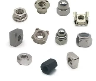 M4-M12 304 Stainless Steel Prevailing Torque Type All Metal Insert Hexagon Lock Nut with Flange Hex Self