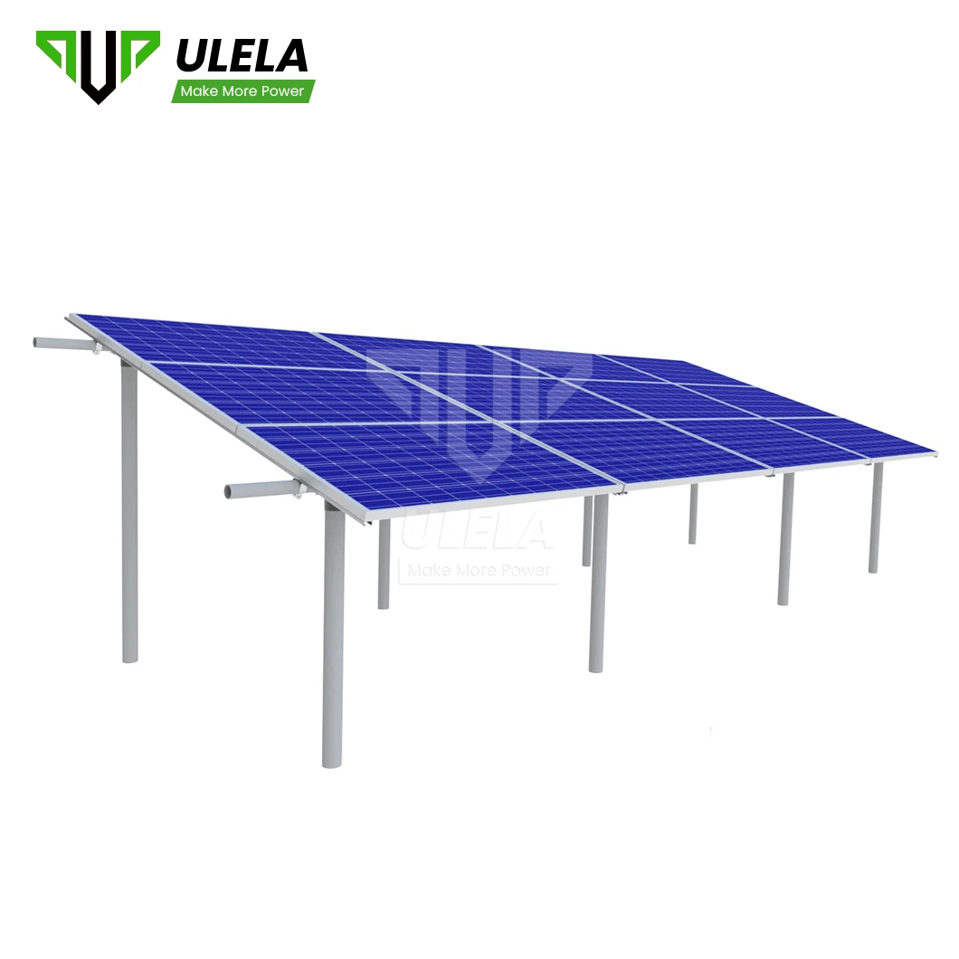 Ulela Solar Panel Support Manufacturing Steel Ground Solar PV System China Ground Solar Brackets Photovoltaic Mounting Racks