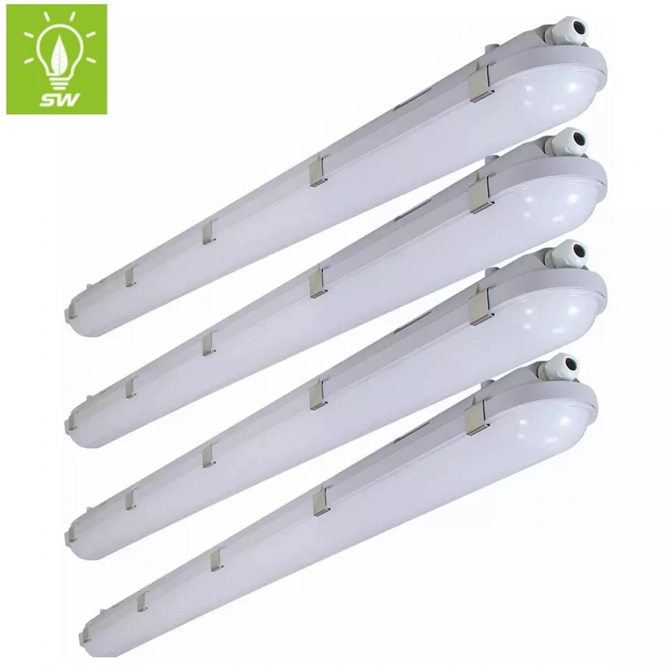 2X36W Lâmpada de Túnel 600mm 1200 mm 1500mm Lâmpada do tubo de Luz Fluorescente luz vapores Tri-Proof IP65 para luz fluorescente Luminária LED 2X18W