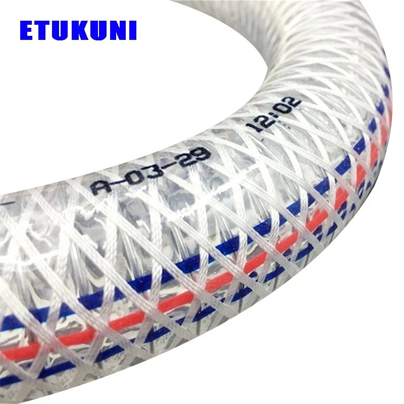 Tensile PVC Clear Spiral Steel Wire Polyester Reinforced Spring Transparent Duty Water Hose for Agriculture