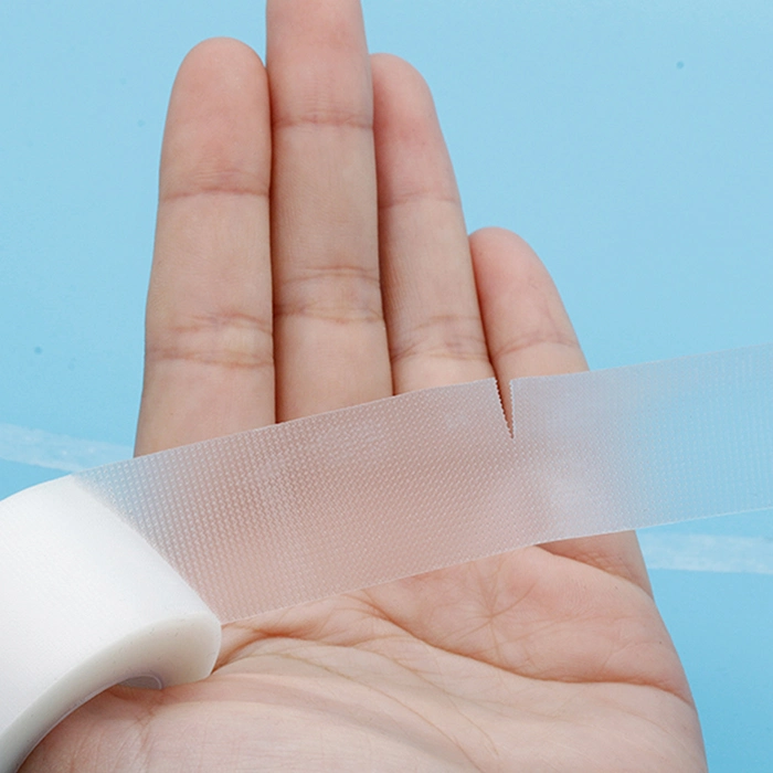 Breathable Plastic Surgicaltransparent Self-Adhesive PE Tape Waterproof Medicaltape