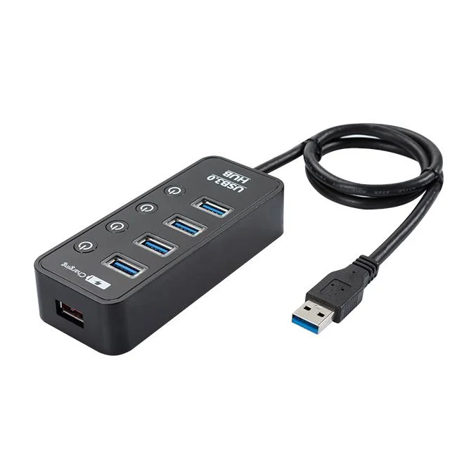 5-in-1 USB 3.0 Hub with Individual Indicator Light