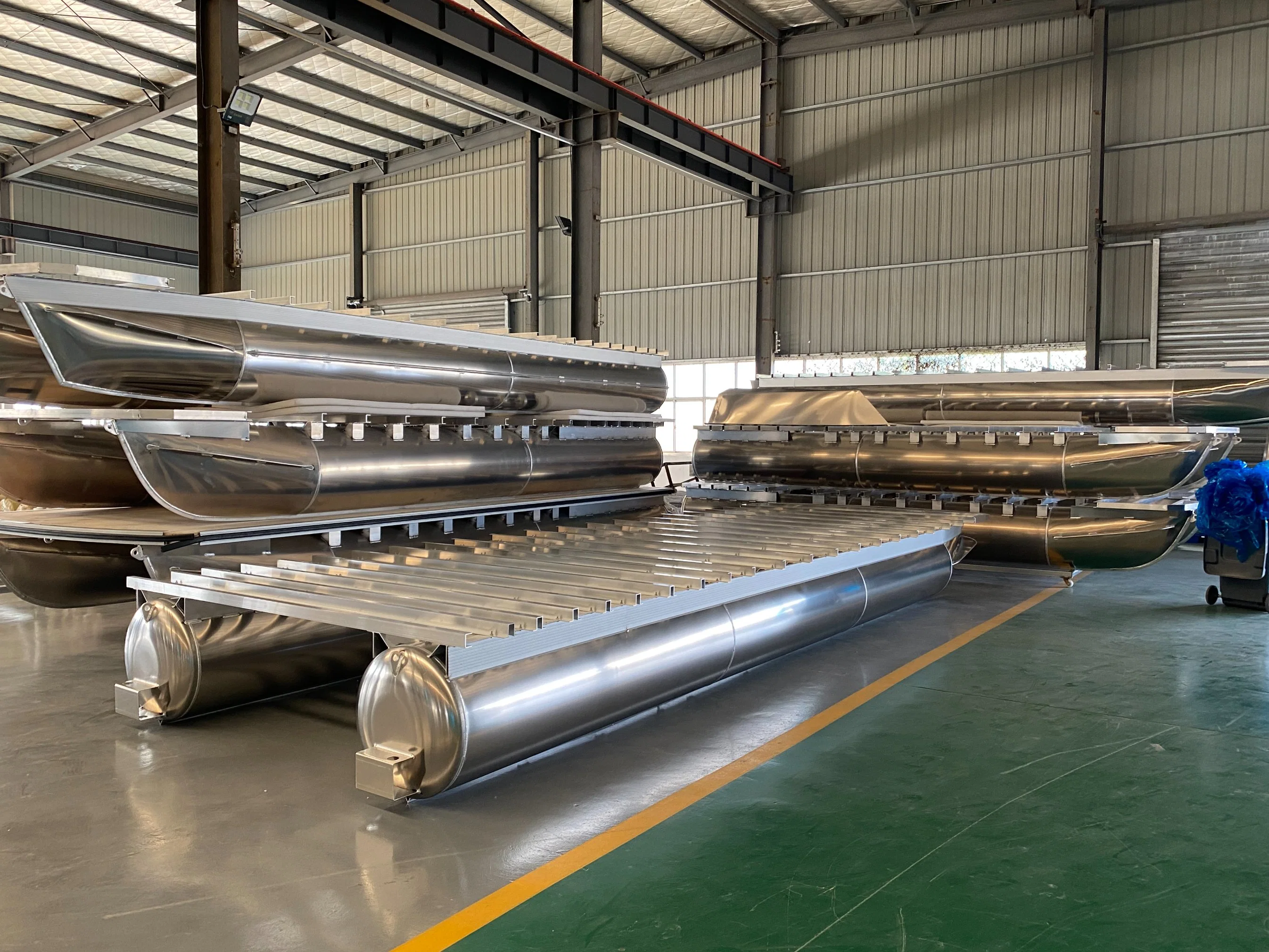 Customized Sizes Aluminum Pontoon Accessories Marine Boat Floating Platform Pontoon Boat Tubes for Sale