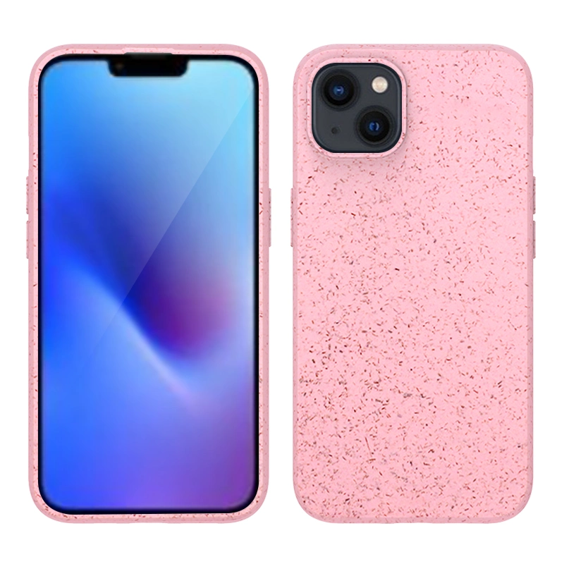 Umweltfreundliche natürliche Weizen Stroh Recycling Phone Case biologisch abbaubare TPU Handyhülle für iPhone 14