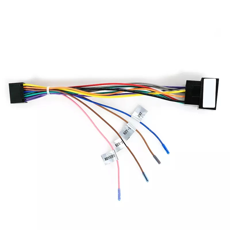 Unité de tête stéréo de l'autoradio 16 broches du faisceau de fils adaptateur pour connecteur de câble d'alimentation d'Android universel