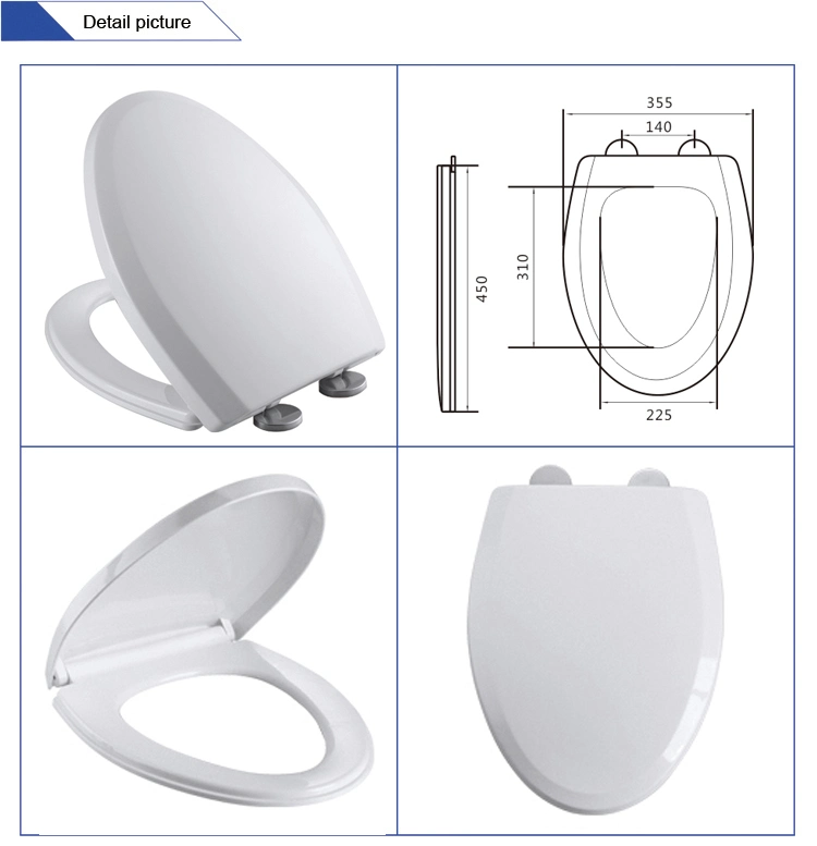 Good Quality Bathroom Slow Close PP Toilet Seat Lid