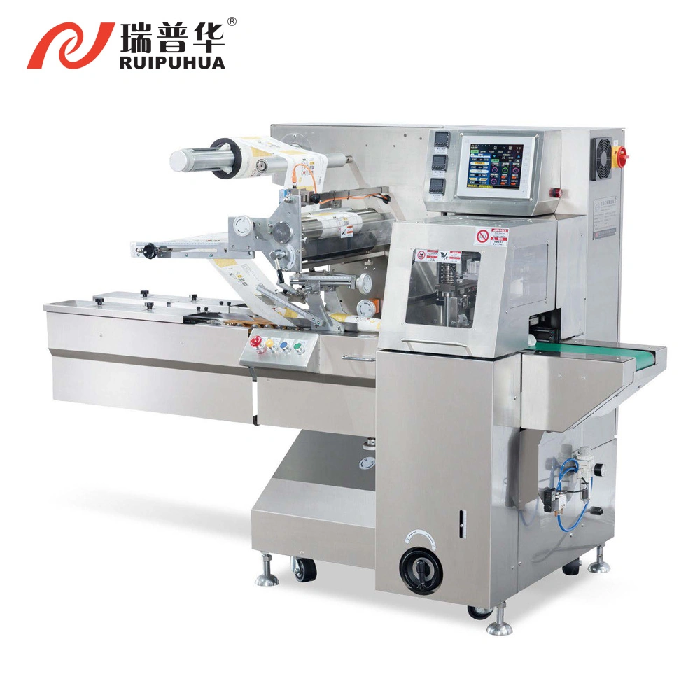 Baking Products Frozen Food Bread Cakes Pounch Sachet Price Box-Motion Belt Feeding Servo Packaging Packing Wrapper Machine