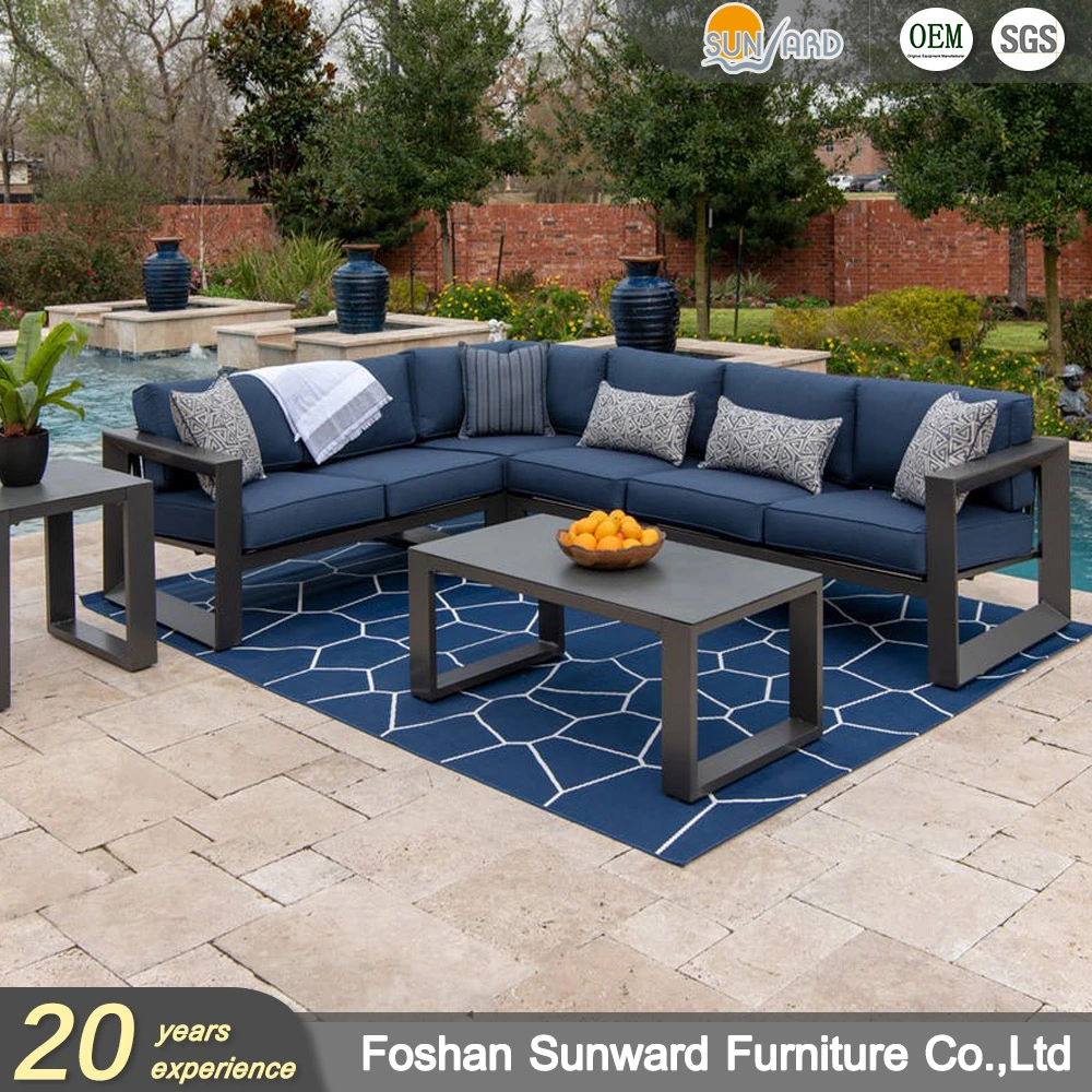 Customized Aluminum Outdoor Garden Multifunction Lounge Sofa Set Sofa Chair Furniture