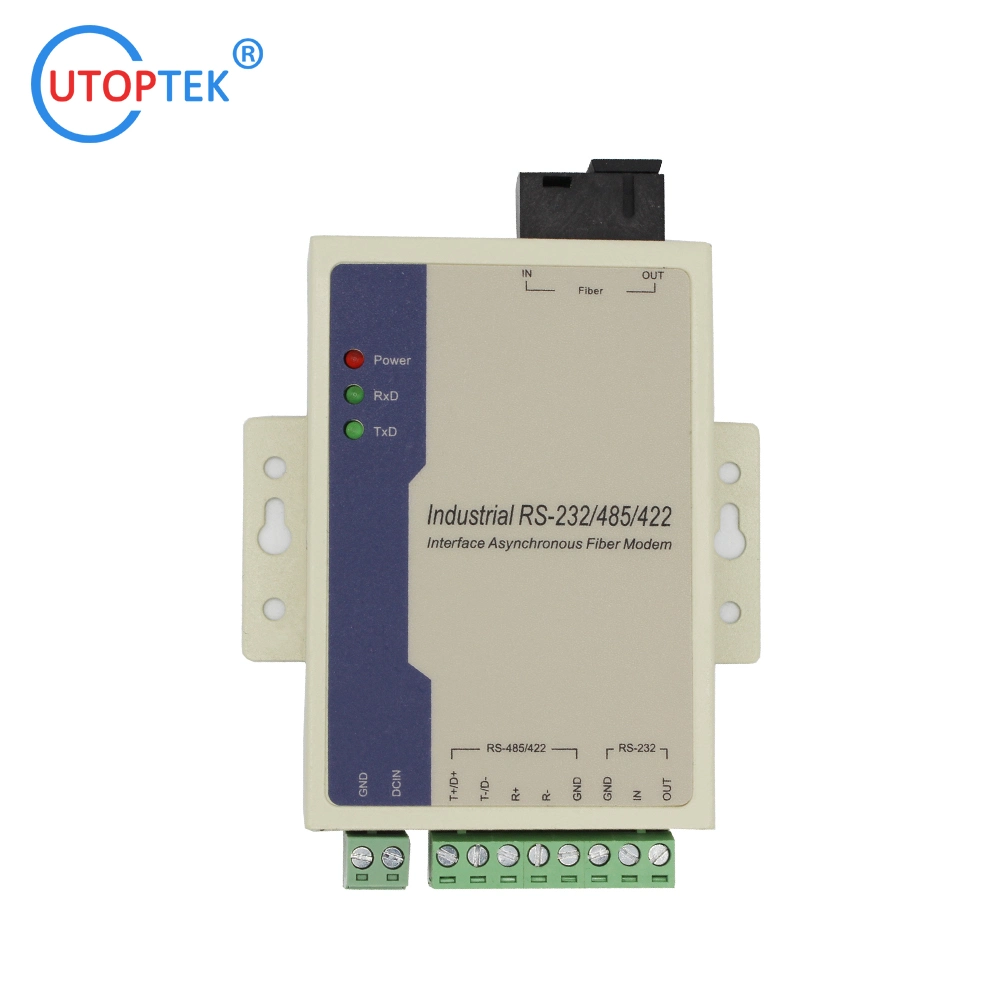 Universal RS485 RS422 RS232 to Fiber Sc/St/FC 20/40/60/80km Optical Series Over Fiber Modem