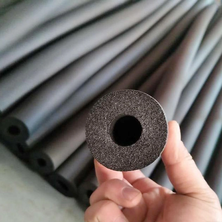 Black NBR Closed Cell Elastomeric Nitrile Rubber Hose Air Conditioners Pipe Insulation Foam Tube Rubber Thermal Insulation Tube