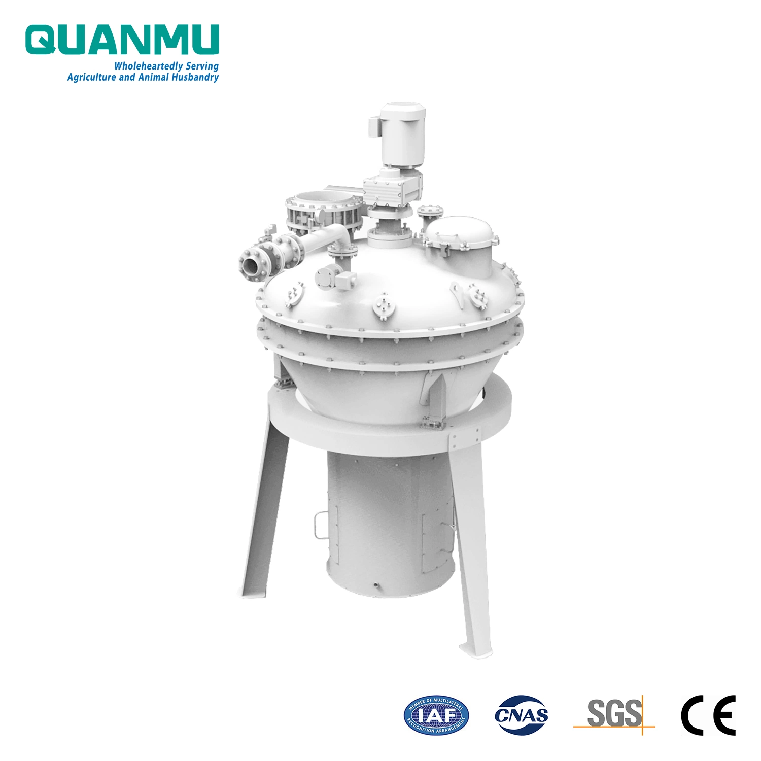 Floating, Sinking Fish and Aquatic Animal Feed Pellet Batch Vertical Screw Vitamins, Antioxidants, Amino Acids etc. Liquid Vacuum Coater in Coating Machine