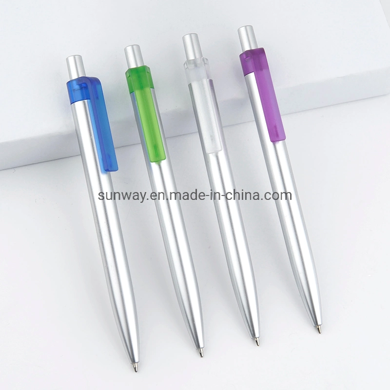 Wholesale/Supplier Custom Simple Silver Fast Writing Business Ballpoint Pen