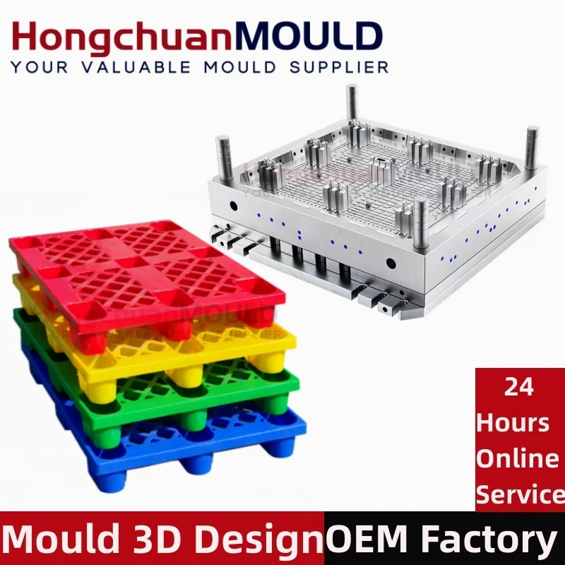 Plastic Pallets Injection Mould HDPE Mold Heavy Duty Plastic Pallet Molding Mould