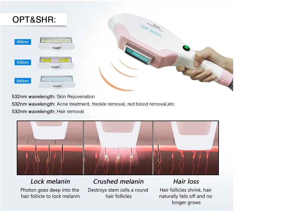 3 في 1 opt IPL RF Picosecond إزالة البشرة آلة إزالة الشعر بالليزر الدائمة لتجديد الشباب