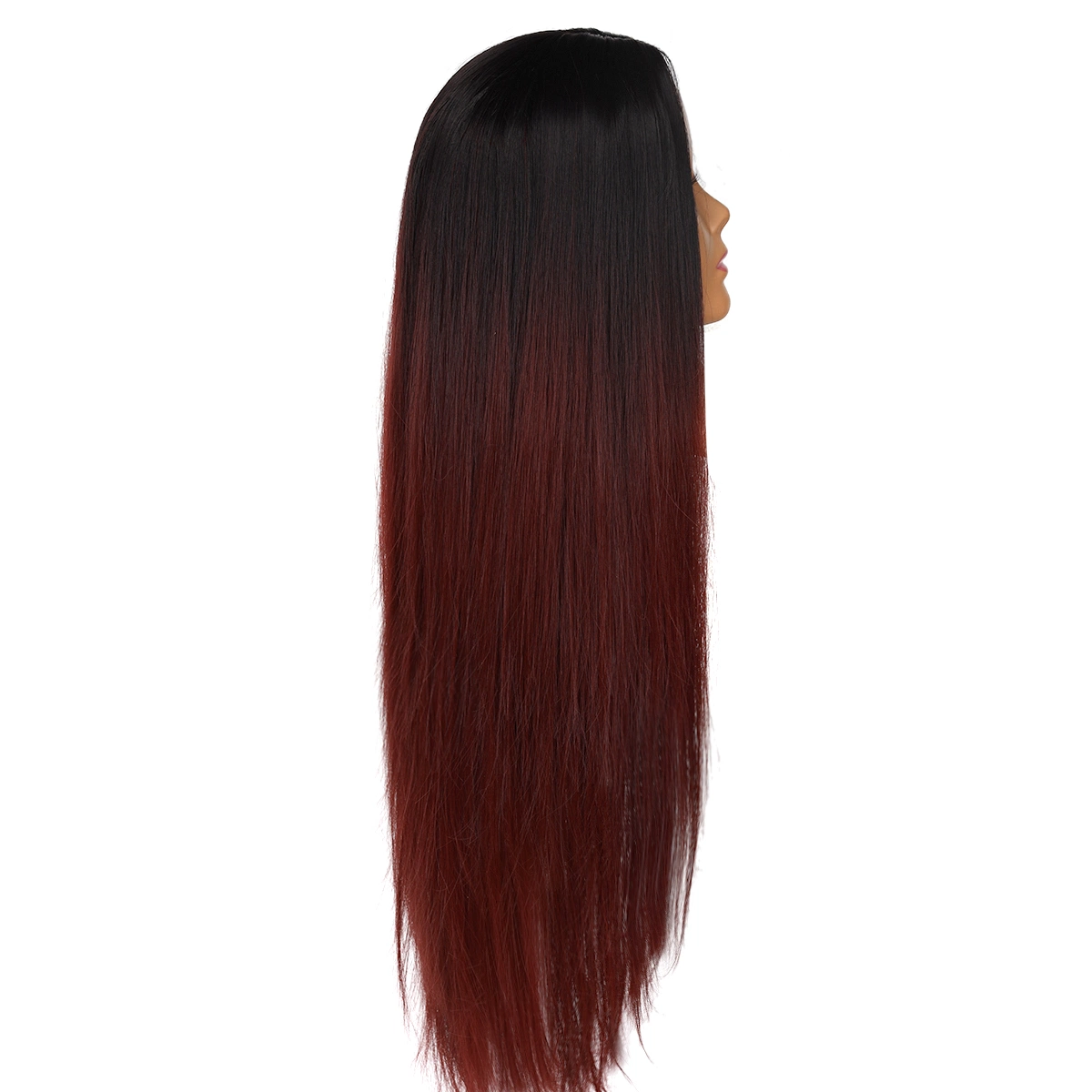 Synthetic Wig Straight Long Wavy Cosplay Party Daily High Density Two Tone Color Middle Part Natural Side 10% off