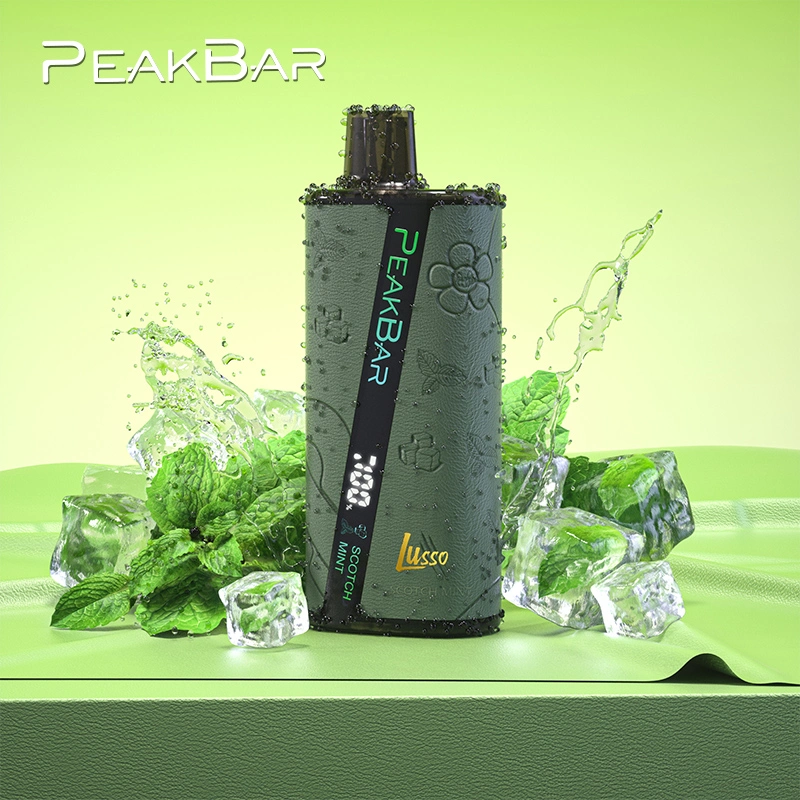 Peakbar Lusso Eliquid Power LED Vape descartáveis Funky grossista Bar acoplada a bobina E cigarros Puffs 8000 fabricados na China