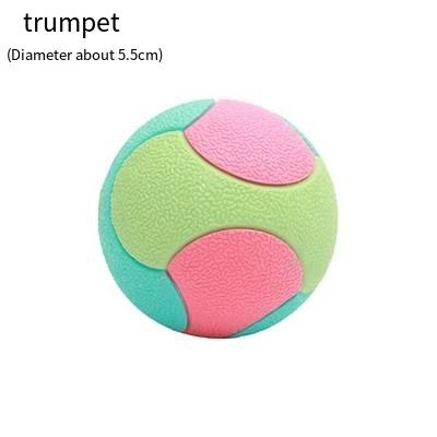 Dog Toy Ball Bite Resistance Molar Silicone Rubber Relief Ball Pet Toy