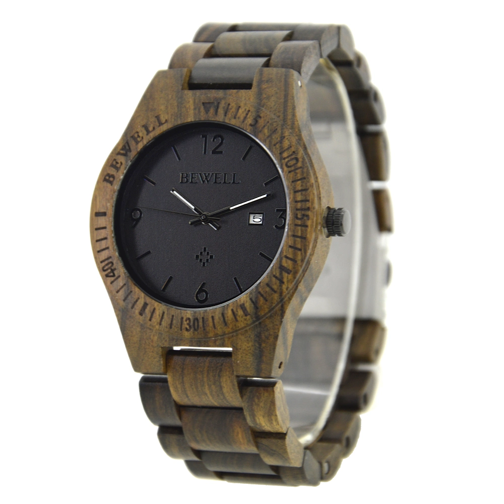 Best Selling Hot Bewell Quartz Handmade Fashion Wood Wrist Watch