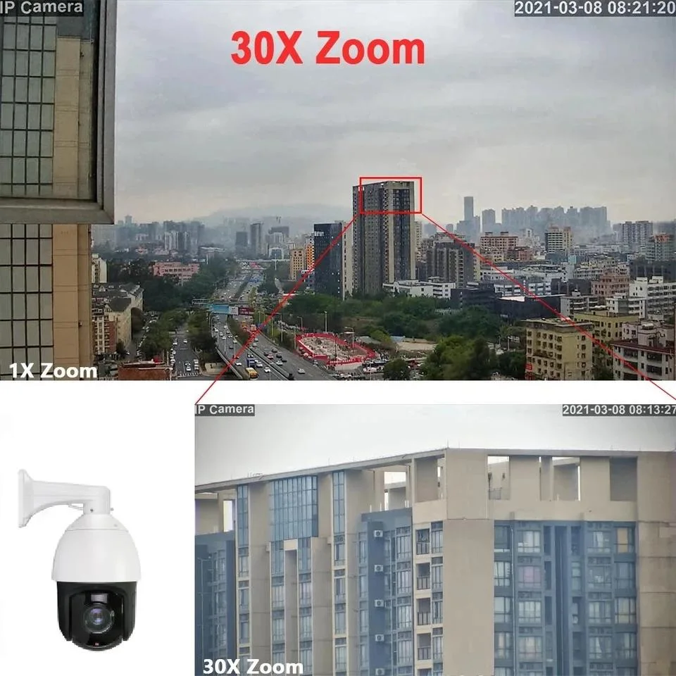 Fsan H. 265 3MP 30X Optical Zoom Pan Tilt Auto Tracking High Speed Dome PTZ Camera