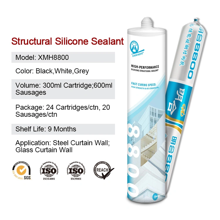 8800 High Tack Concrete Neutral Silicone Sealant Adhesive for Steel Curtain Wall