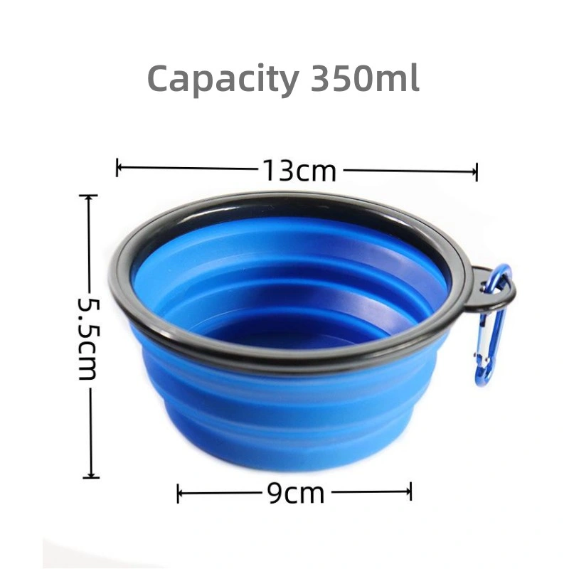 Ss Pet Slow Bowl Collapsible Silicone Pet Bowl