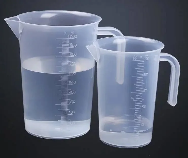 250ml 500ml 1000ml 200ml Kitchen PP Plastic Measuring Cup and Measurement Cylinder