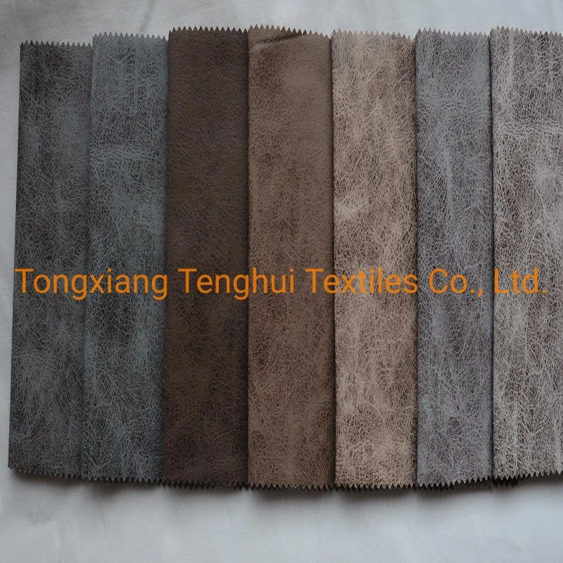 Many Colors for Copy Leather Fabric for Sofa Covers and Furniture Fabric